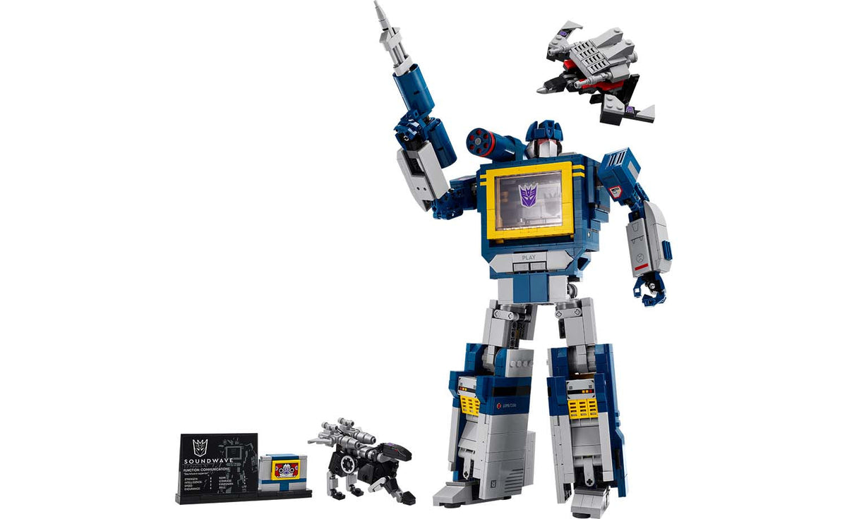 LEGO ICONS Transformers: Soundwave 10358