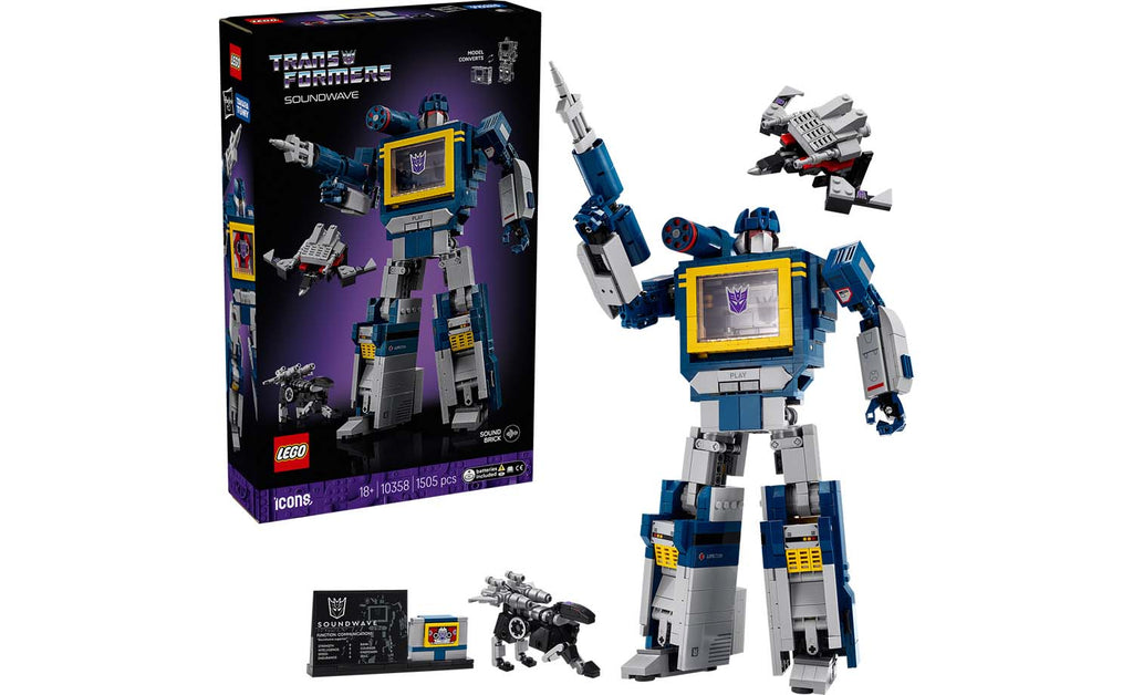 LEGO ICONS Transformers: Soundwave 10358
