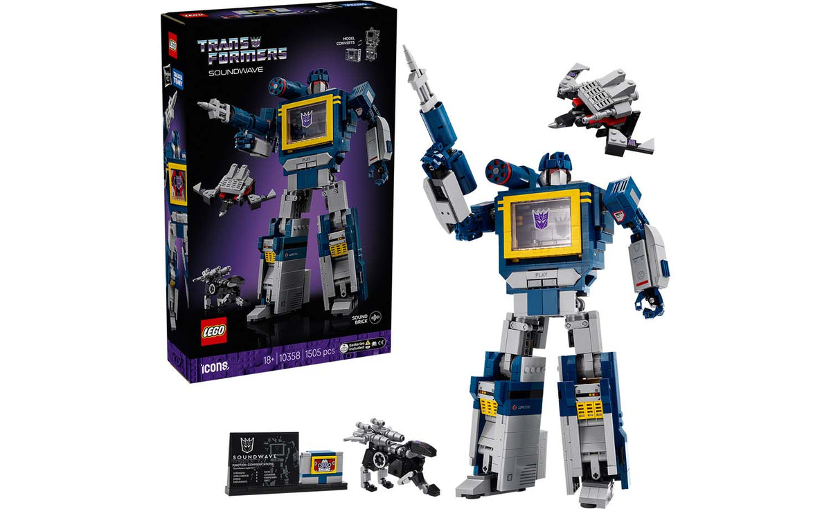 LEGO ICONS Transformers: Soundwave 10358