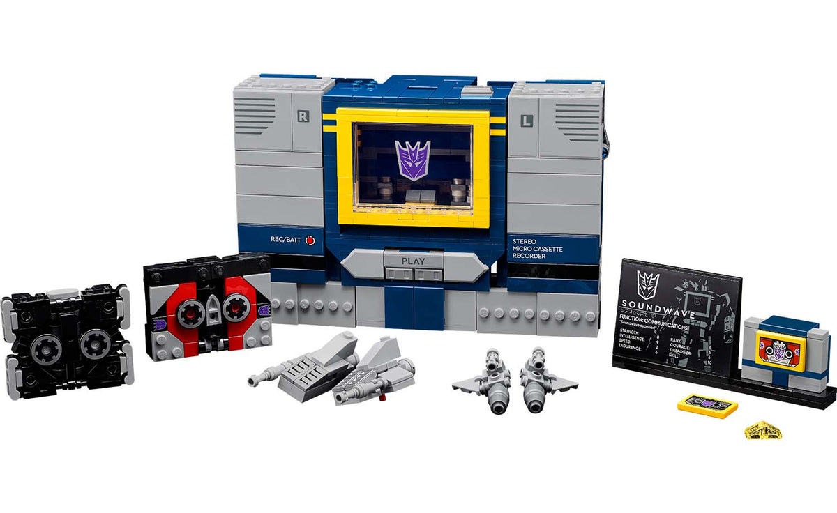 LEGO ICONS Transformers: Soundwave 10358