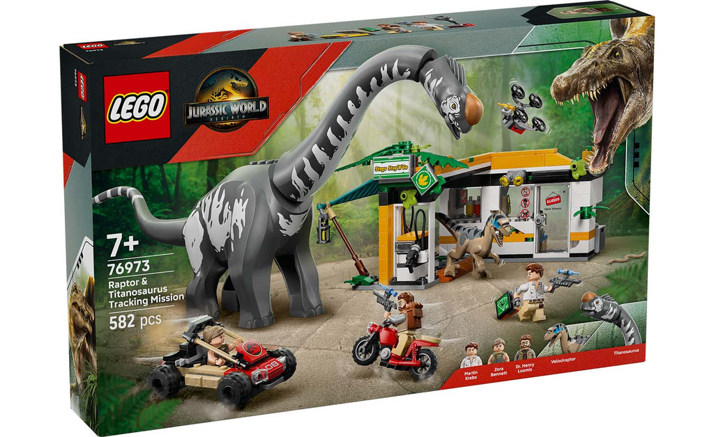 LEGO Jurassic World Raptor & Titanosaurus Tracking Mission 76973