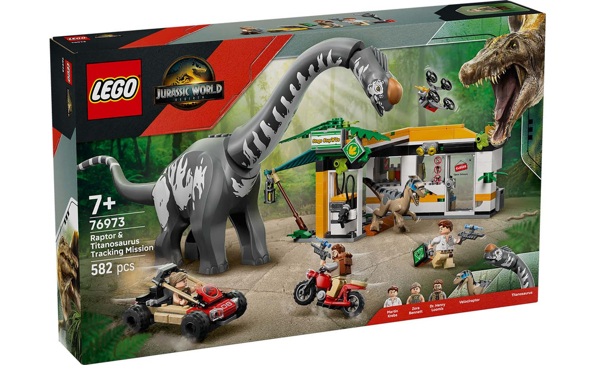LEGO Jurassic World Raptor & Titanosaurus Tracking Mission 76973