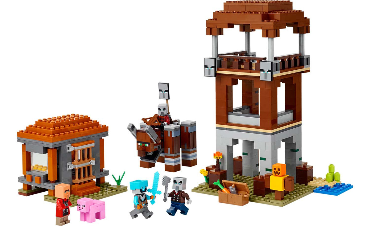 LEGO Minecraft The Pillager Outpost and Ravager 21278
