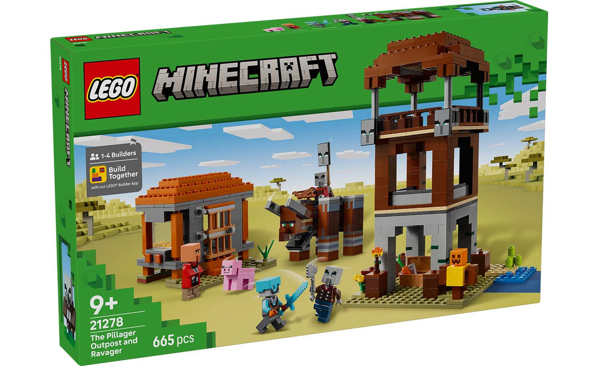 LEGO Minecraft The Pillager Outpost and Ravager 21278